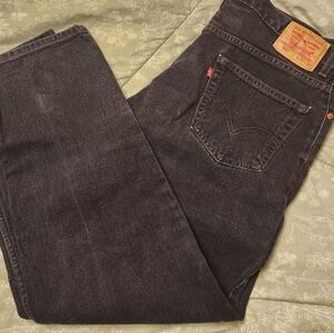 Levi's Men's Dark Gray Straight Jeans
